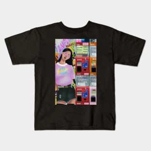 Neon Retro Tokyo Kids T-Shirt